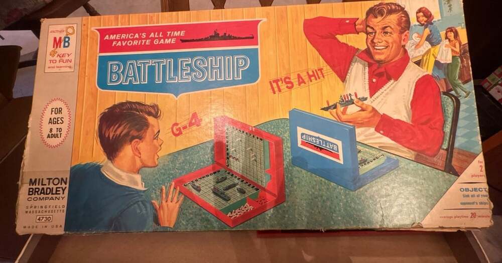 Milton Bradley Battleship Board Game 4730 Vintage 1967